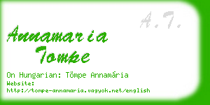 annamaria tompe business card