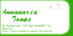 annamaria tompe business card